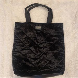Large velvet textured VS tote